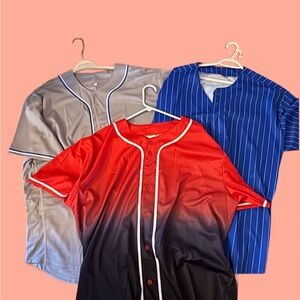 Stylish Red and Black Gradient Men's Shirt